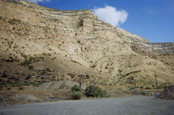 massive outcropping east of Grand Junction